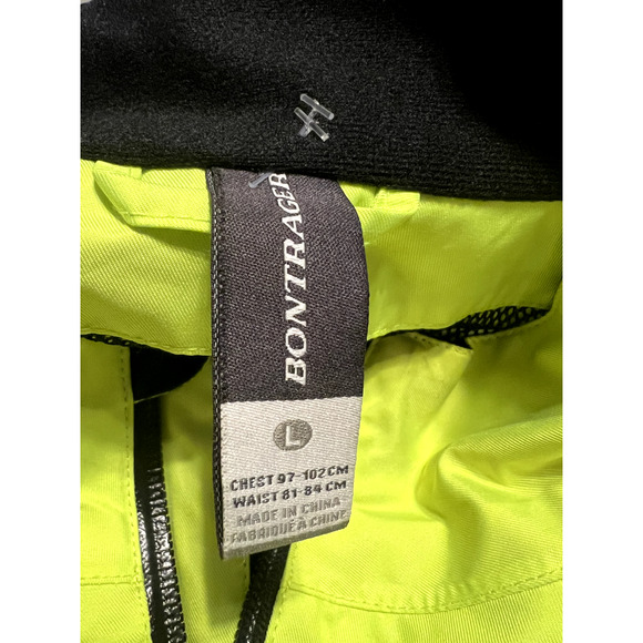 Bontrager Men’s Neon Full Zip Lightweight Windbreaker Cycling Jacket Size L - Picture 5 of 5